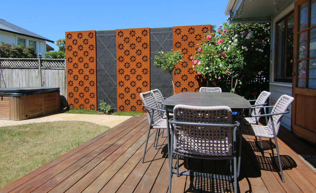 An innovative outdoor feature wall in Mt Eden