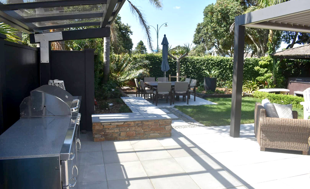 An outdoor lounge and bbq area project in Papamoa