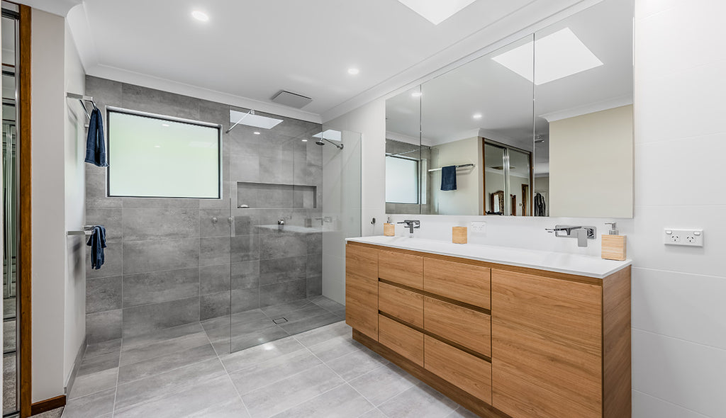 A Creative Studio Space and Tranquil Modern Bathrooms in Mulgrave, Melbourne